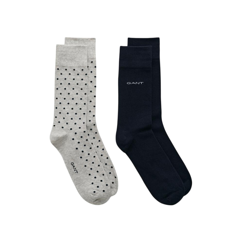 GANT 2-Pack Dot & Solid Socks